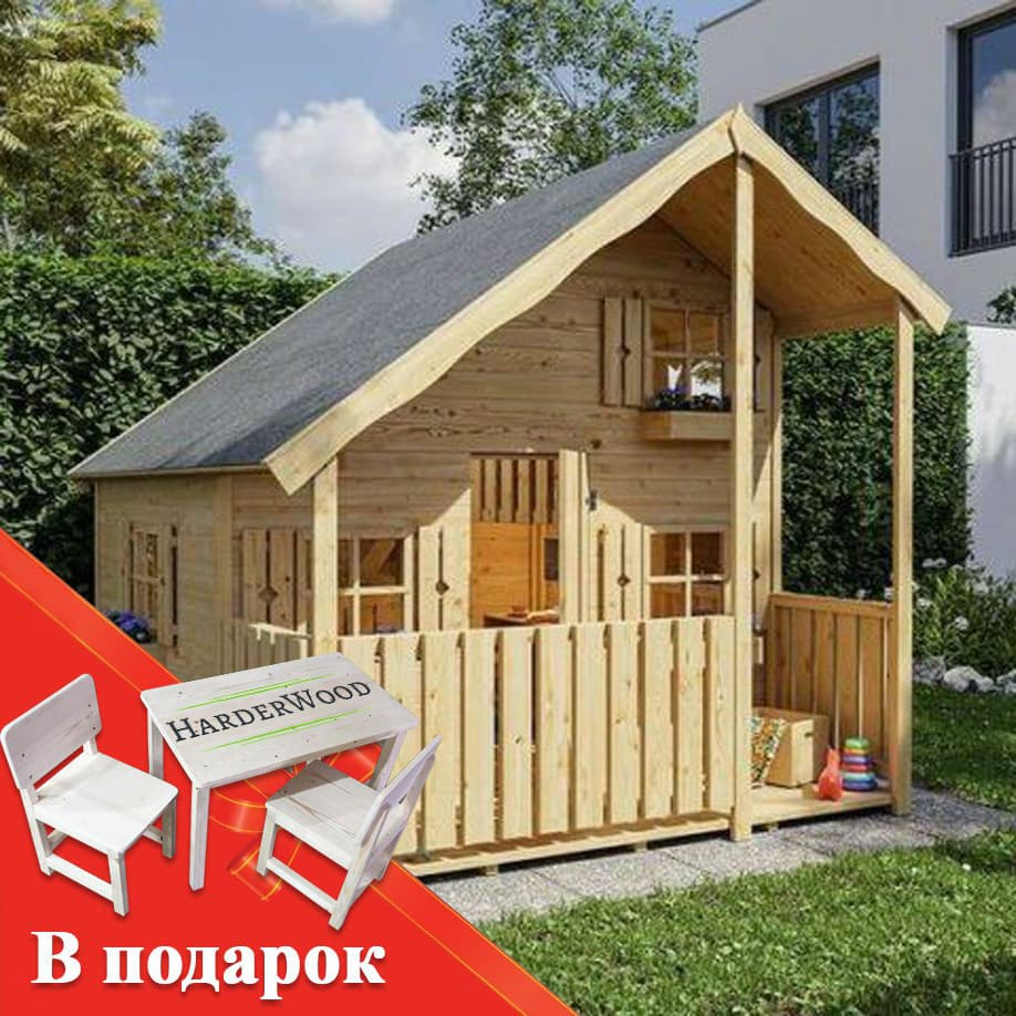 Домик с верандой 300×450 · без покраски