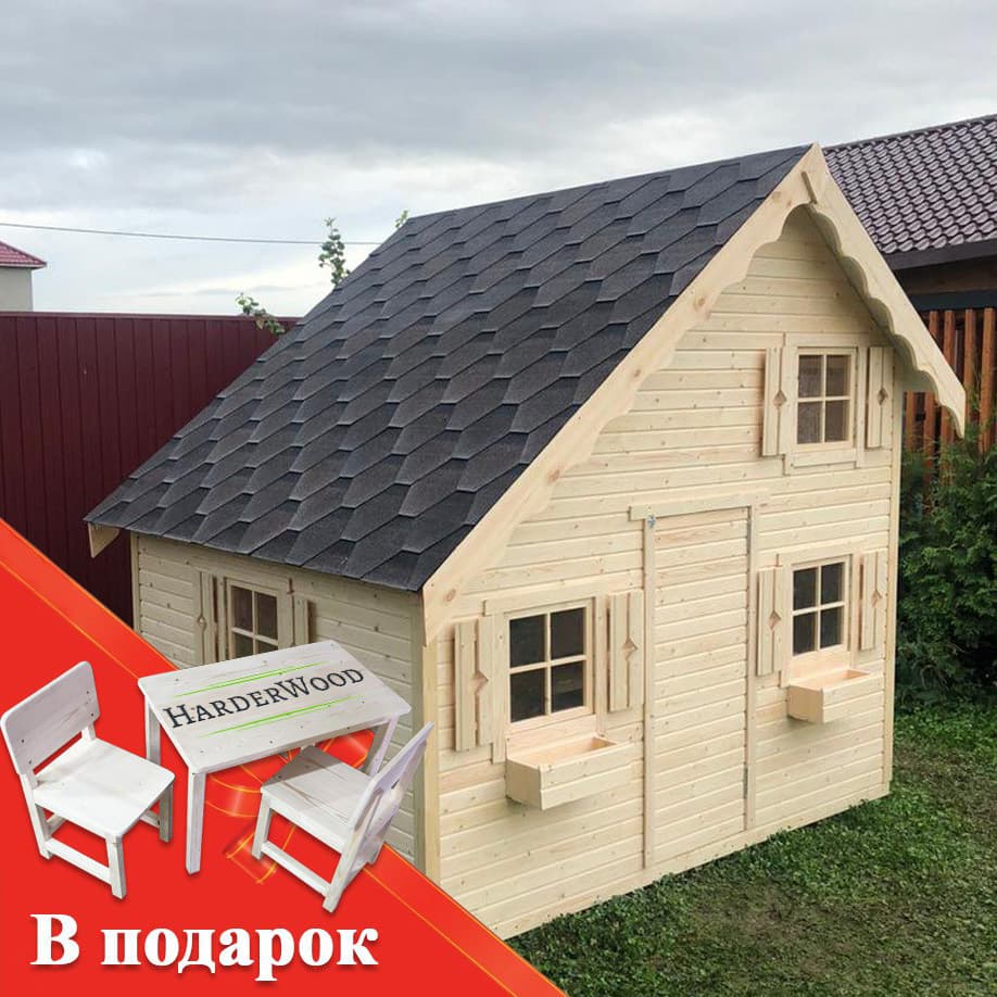 Домик со вторым этажом 250×200 · без покраски
